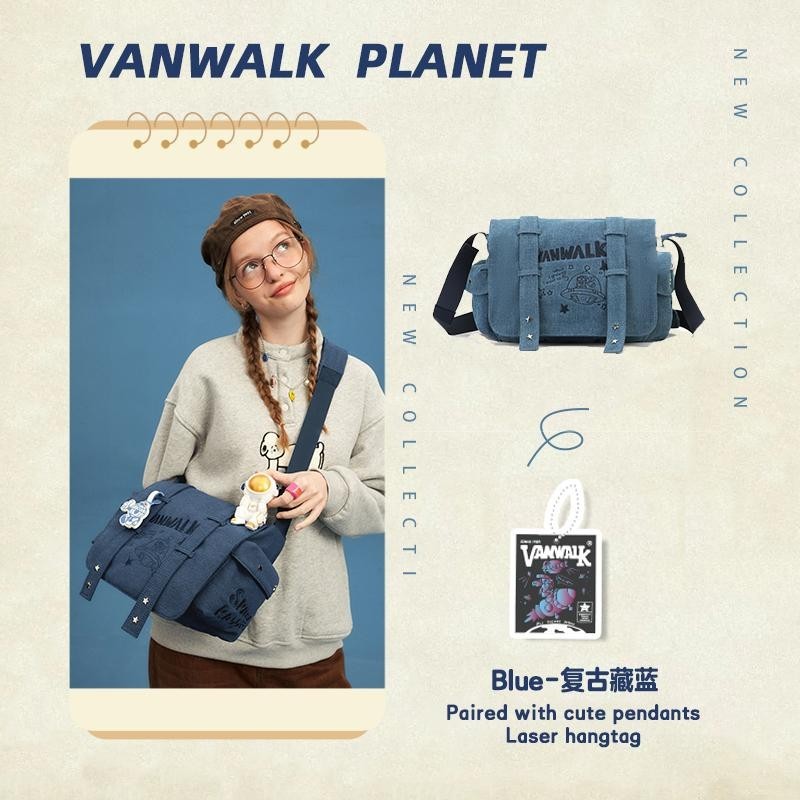 Vanwalk Water-ResistantPlanet Rabbit Crossbody Bag V2557