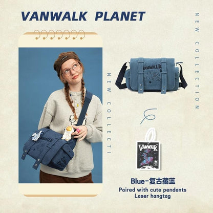 Vanwalk Water-ResistantPlanet Rabbit Crossbody Bag V2557