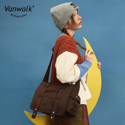 Vanwalk Water-ResistantPlanet Rabbit Crossbody Bag V2557