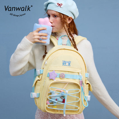 Vanwalk Multiple Pockets  Lucky Star backpack V2888