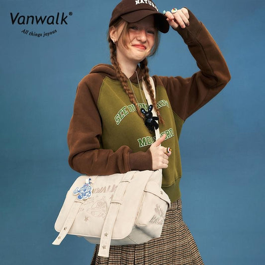 Vanwalk Water-ResistantPlanet Rabbit Crossbody Bag V2557