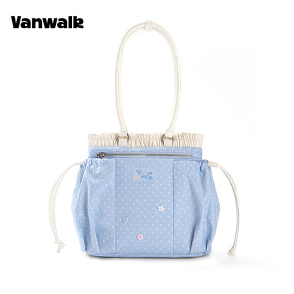 VANWALK Planner House Stylish Drawstring Tote Bag v3003