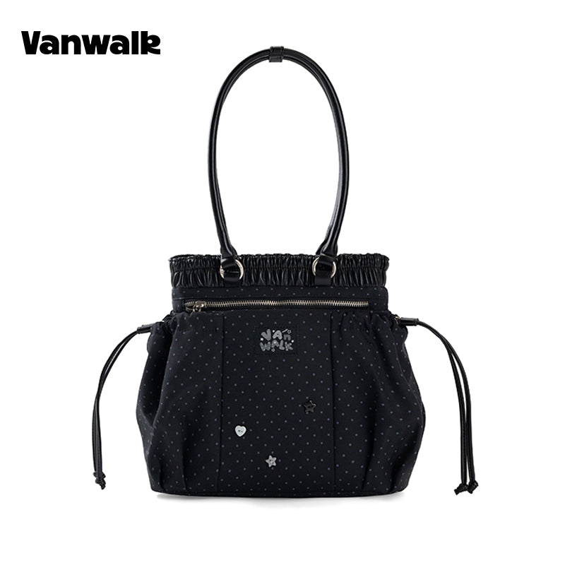 VANWALK Planner House Stylish Drawstring Tote Bag v3003