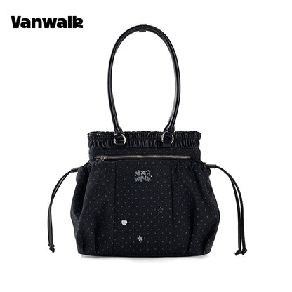 VANWALK Planner House Stylish Drawstring Tote Bag v3003