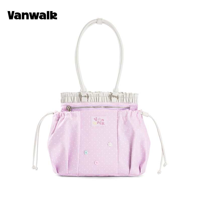 VANWALK Planner House Stylish Drawstring Tote Bag v3003